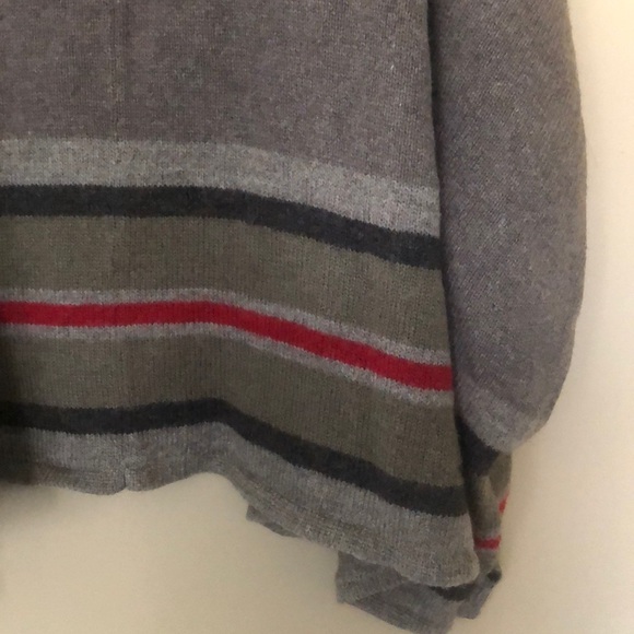 Loft brown and red sweater cape - Picture 3 of 7